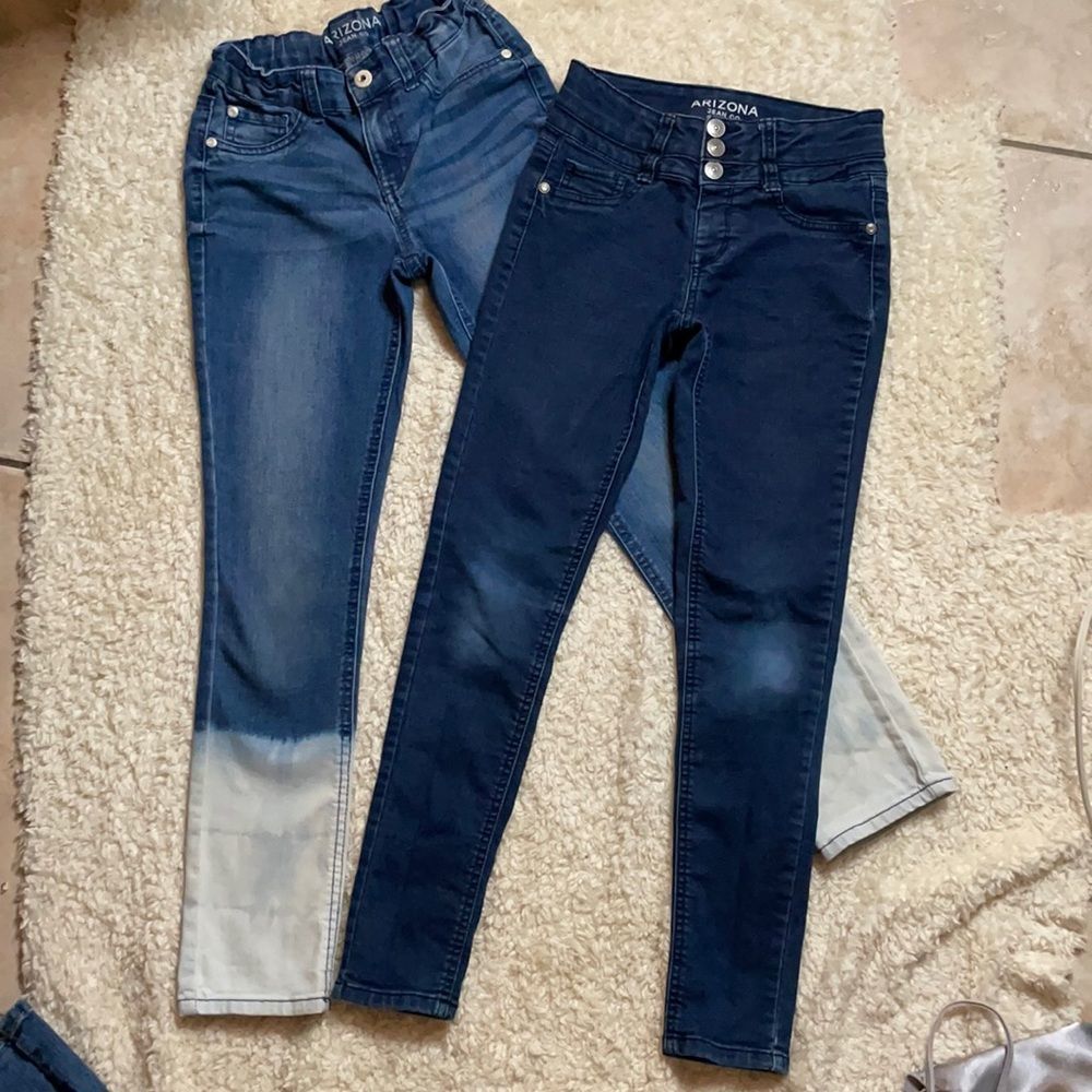 Girls Arizona jeans 2 pairs size 10 regular